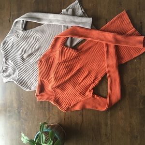 2 MODA International Ribbed Turtleneck Size Small